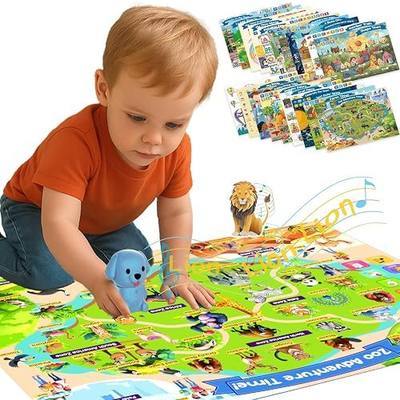 Interactive Learning Posters for Kids 3+ - 20 Themed Posters with Real Voices, Educational Learning Resources