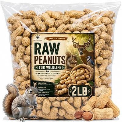 Office Roast Raw Peanuts in Shell 2 lb Bag – Unsalted, Natural & Healthy Snack – Plain Peanuts for Squirrels, Birds & Wildlife Feed