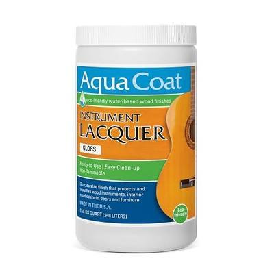 Aqua Coat Water-Based Professional Grade Instrument Lacquer, Gloss, Easy to Apply, Requires Less Coats, 1 Quart