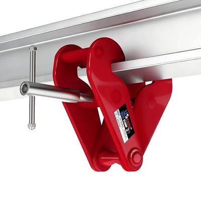 Beam Clamp 4400lbs 2 Ton, 3-9 Inch Adjustable I Beam Clamp Lifting Clamp for Rigging Construction Garage Use (2T | 4400 LB)