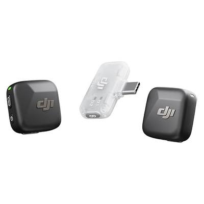 DJI Mic Mini (2 TX + 1 Mobile RX), Wireless Lavalier Microphone for iPhone 17/16/15 & Android/PC/Tablet, Plug-and-Play, 300m Transmission, Ultralight, Active Noise Cancelling, YouTube, Vlog, Streaming