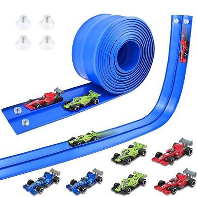 15 Ft Flexible Race Track Set with 6 Toy Cars for Kids