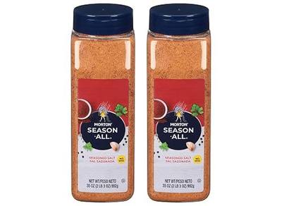 Morton Season All Purpose Seasoning, 35 Ounce (Pack of 2) | Spices and Seasonings with Black Pepper, Onion and Garlic, Hint of Chili Pepper, Beef, Poultry, Steak seasoning