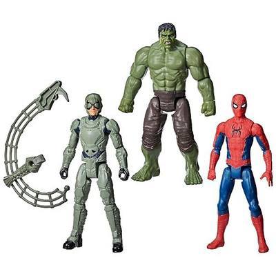 Marvel Spider-Man: Brand New Day Titan Series Spider-Man, Hulk, Marvel’s Scorpion Action Figure 3-Pack, Super Hero Toys and Figures for Kids, Ages 4+ (Amazon Exclusive)