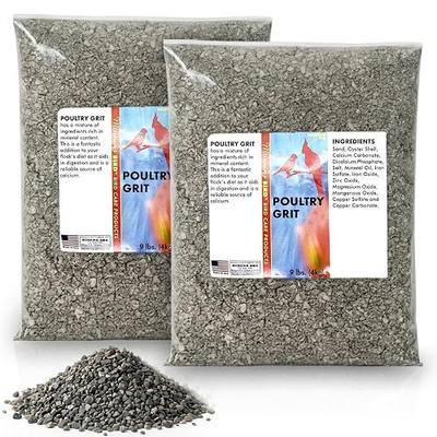 Morning Bird Poultry Grit for Chicken, Mineral-Rich Chicken Grit Formula for Digestion & Calcium Support, 18 lb (2-Pack, 9 lb Each)