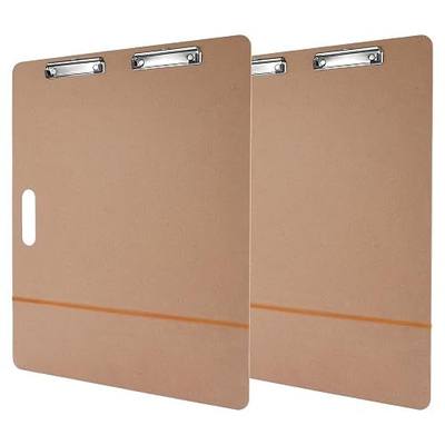 2pcs 18" x 24" Artist Sketch Tote Board, Lightweight Hardboard Drawing Board with Clips and Handle for Art, Sketching, Travel, Classroom,Studio or Field Use