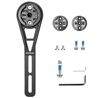 ROCKBROS Bike Computer Mount Out-Front for Garmin&Mainstream Bike Computers | Wahoo Bases,Bryton Bases,Adaptability,Easy Installation,Nylon,Road Bikes
