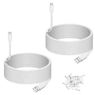 2-Pack 30ft Cable for WYZE Duo Cam Pan Outdoor Camera, USB C Extension Cord