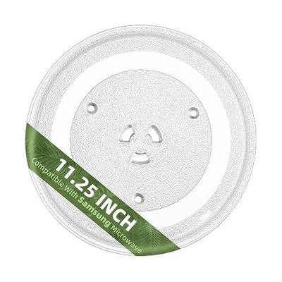 11.25" Microwave Glass Plate Replacement for Samsung Microwave | Compatible with Part # DE74-20102A DE81-01850A 11 3/8 inch Samsung Microwave Glass Plate