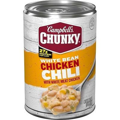 Campbell’s Chunky White Bean Chicken Chili, 16.5 oz Can