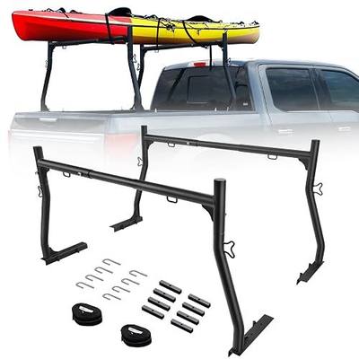 Truck Ladder Rack for Most Trucks - Universal Non-Drilling 46''-71'' in Width Truck Bed Rack with 800lbs Loading Capacity, Overland Ladder Rack for Kayak, Surfboard, Lumber, Ladder and More