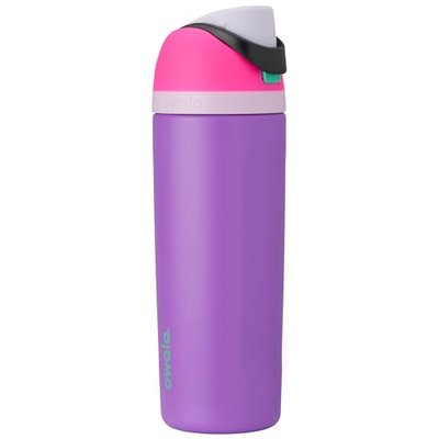 Owala FreeSip Insulated Stainless Steel Water Bottle with Straw for Sports and Travel, BPA-Free Sports Water Bottle, 19 oz, Pink/Purple, Darling Diva