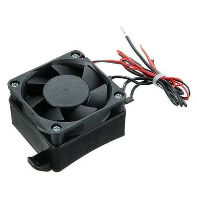 Portable Space Heater, 100W 12V Constant Temperature PTC Electric Fan Heater for Car Small Space Heating Incubator(COLOR:Black)