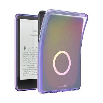 PopSockets Kindle Paperwhite Case (12th Gen, 7”, 2024/25), Signature Edition & Colorsoft Protective Cover with Built-in MagSafe-Compatible Ring for PopGrip, E-Reader Accessory, Purple - Aura