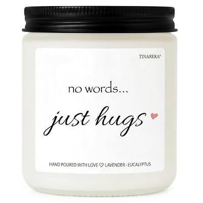 Sympathy Candle – Perfect Memorial Gift for Grief and Bereavement | 7oz Lavender Eucalyptus Candle 100% Natural Soy Wax, 40 Hour Burn Time, Sympathy Gift For Comfort and Remembering