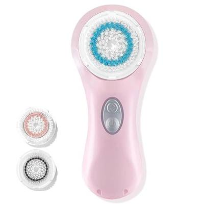 Microtree Electric Facial Cleansing Brush, Sonic Vibrating Rechargeable Face Scrubber Exfoliator, 2 Speeds for Gentle Clean, Face Wash Brush - No Rotation, Safe for All Skin Types