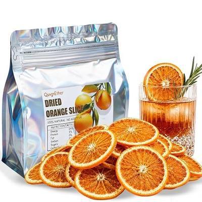 Dried Orange Slices 7.05oz/200g | Natural Dehydrated Orange Wheels for Cocktail Garnish, Fruit Tea, Wreaths, Crafts and Home Decor