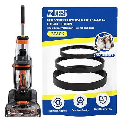 Replacement Carpet Cleaner Belt Set for Bissell ProHeat 2X Revolution Pet Carpet Cleaner 1548 1550 1551 1551W Series – Replaces Parts 1606419, 1606418, 1606428 (3-Pack)
