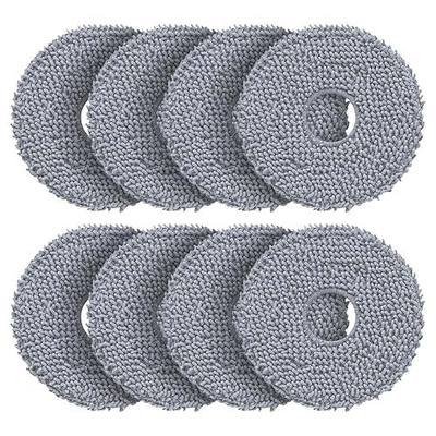LOVECO 8 Pack Mop Pads Compatible with Roborock Qrevo Series Robot Vacuum | High Density Microfiber, Washable & Reusable, Super Absorbent, Strong Decontamination, Streak-Free, For Roborock Qrevo