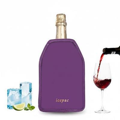 Wine Cooler Sleeve, Wine Bottle Gel Cooler Sleeve Freezer Chiller, Long Lasting Keep Wine Cool and Chill Sleeve for Prosecco Champagne Beer Wine Bottles(1PCS Purple)