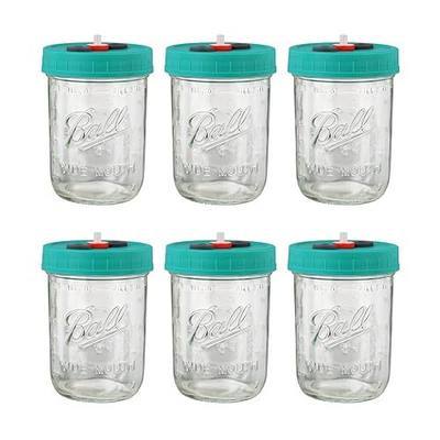 Mushroom Liquid Culture Jar with Self Healing Sealing Injection Port & Syringe Filter Port Mycology Supplies Mushroom Inoculation, Cultivation, Growing Kit 500 ML, 6PCS|PACK