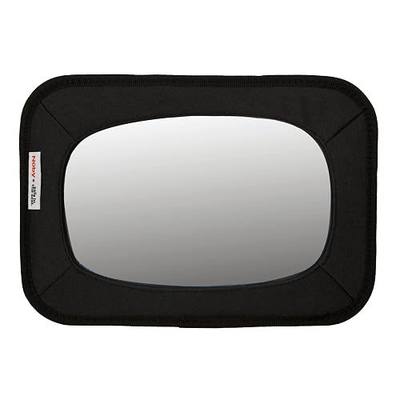 Nuby x Safe in the Seat Backseat Baby Mirror - Shatter-Resistant Car Mirror with Tether Anchor Strap - Fits Most Headrests for Rear-Facing Baby Monitoring