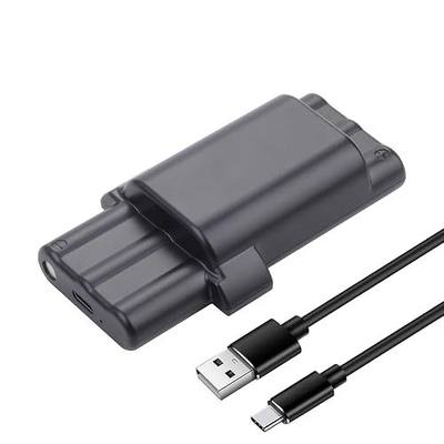 1-Pack Battery Compatible for Brady Portable M210, M210-LAB, BMP21-LAB | and BMP21-PLUS BMP21-PLUS-BATT G6120161 Label Printer, Upgrade 7.4V 2400 mAh/17.76 Wh With USB Type-C Charging