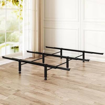 Bed Slats Center Support System - 3 Cross Rails and 6 Adjustable Legs,Replacement Support Legs for Full,Queen and King,California King Metal/Wood/Upholstered Bed