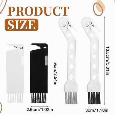 4 PCS Handheld Vacuum Cleaner Brush, Universal Dust Brush, 2 in 1 Vacuum Roller Cleaning Tool for Sweeping Robot