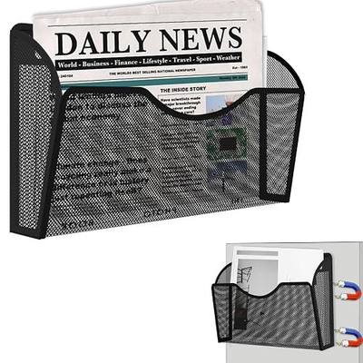 Magnetic File Holder, Magnetic File Folder Holder, No Drilling Installation, Magnetic Mail Holder File Organizer for Whiteboard,Office,Refrigerator,File Cabinets,Classroom