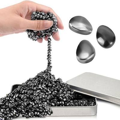Fidget Toy for Adults Cool Gadgets Gifts for Teen Boys Girls 300pc Office Desk Stuff for Mens ADHD Tools Sensory Autism Stress Anxiety Fidgets Beads Balls Ferrite Putty Stones Easter Basket Stuffer