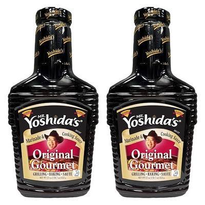 Mr. Yoshida's Original Japanese Gourmet Teriyaki Marinade, Grilling, and Cooking Sauce, 23 ounce bottle, Pack of 2