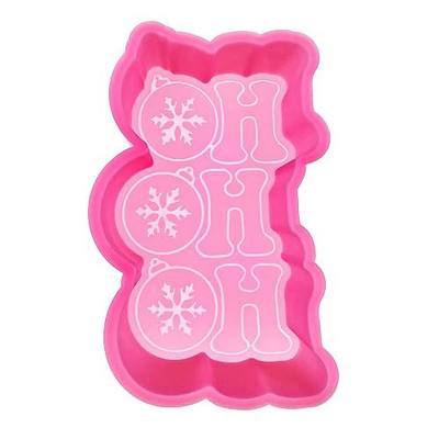 (300 Design Optional) MUBYOK M544 Christmas Ho Ho Ho Snowflakes Silicone Freshie Mold for Baking Aroma Beads Car Freshie Supplies