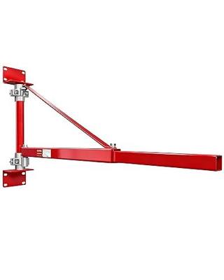 Wall Mount Jib Crane,1320 Lbs Max Load Capacity,Hoist Swing Arm with 180° Swivel Adjustable Pole,Heavy Duty Electric Hoist Support Arm for Hoist, Scaffolding Lift, Workshop, Garage, Warehouses