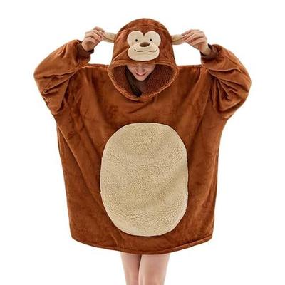 Wearable Blanket Hoodie for Adults Hooded Sherpa Fleece Hoodie with Pocket Birthday Gifts for Women Christmas