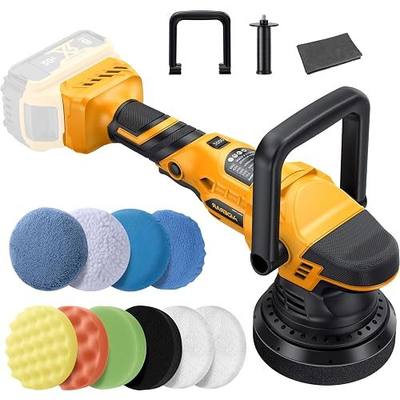 Brushless Car Buffer Polisher for Dewalt 20V Max (No Battery) | 15mm Dual Action Orbit, 5-Speed Control, 5-Inch Backing Plate, Smooth Low-Vibration Operation, Car Detailing Applications