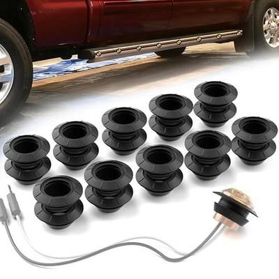 PSEQT 3/4'' Round Rubber Grommets for 3/4'' LED Lights, Waterproof Gasket with Inner Hole and Grooves for Secure Fastening, Fit for 0.75-inch Round LED Side Clearance Tail Marker Lights (Pack of 20)