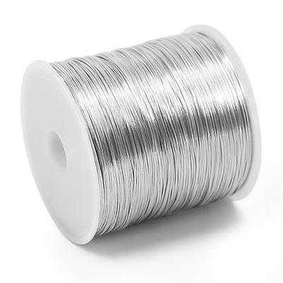 26 Gauge Tarnish Resistant Copper Wire 328ft for Jewelry Wire(Silvery) | (0.4mm X 100m) durable craft copper wire, ideal for handmade ornaments design and various DIY handcraft projects