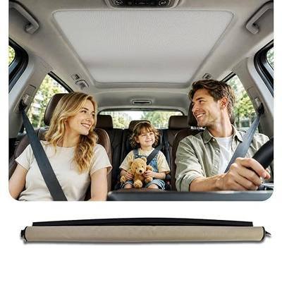 Panoramic Sunroof Sunshade Shade Curtain Cover fit for Cadillac SRX 2010 2011 2012 2013 2014 2015,25964410 (Beige)