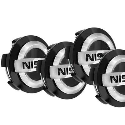 4PCS Wheel Center Caps Compatible with Nissan Altima Rogue Murano Maxiam Kicks Frontier Sentra, 54mm/2.12" Car Wheel Hub Caps,ABS Rim Center Hub Cover (2.12'')