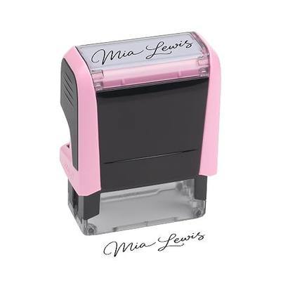 Personalized Signature Stamp for Signing Name – Custom Self Inking Signature Stamp – Custom Rubber Stamp for Documents, Checks, Forms, Office & Personal Use