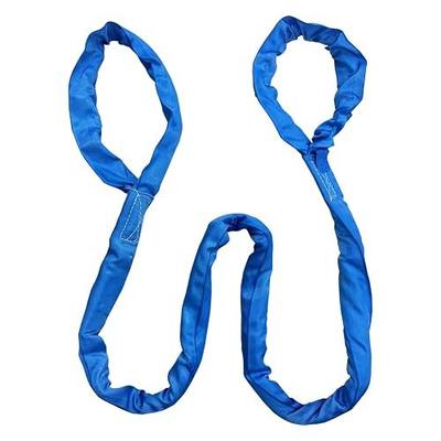 Polyester Eye & Eye Round Sling, 17,000 lbs Capacity, 13 FT Heavy Duty Rigging Lift Sling with Reinforced Eyes for Crane, Hoist, Recovery, Construction, Material Handling