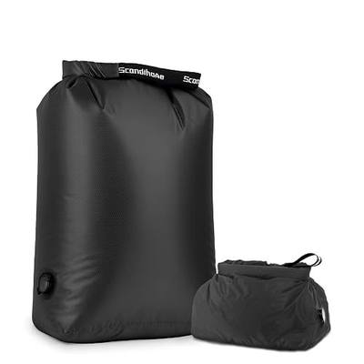 Travel Laundry Bag, Pump-free Vacuum Compression Dirty Clothes Bag, Large Reusable Waterproof & Washable Laundry Bag, Wet and Dry Bag, Ideal for Suitcases, Cruise Essentials (1 Pack) Black