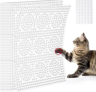 Uross Scat Mat for Cats -15PCS Deterrent Mat with Spikes Indoor Cat Repellent Mat Outdoor Scat Spikes Mat Indoor Cat Countertop Deterrent Keep Cats Off Counter