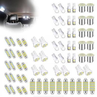 LED Lights for Car 70 PCS Bright White Interior LED Bulbs Kit, T10 31mm 36mm 41mm Reading License Plate Light, Plug and Play for Car Interior Indoor Map Dome Side Marker Bulbs