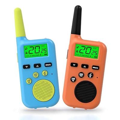 Peakeep Walkie Talkies for Kids Long Range 3 Miles, Voice-Changing Toy | Gifts for 3-12 Years Old Boys Girls, 2 Way Radios Battery Operated with Big Screen Flashlight for Camping Hiking, 2 Packs
