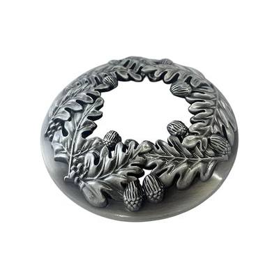 3.74 Inch Candle Topper, Silver Zinc Alloy Candle Toppers Cover for Jar Candles Scented Candles, Decorative Jar Lid Shade Sleeves to Help Burn Evenly