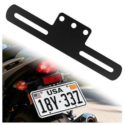 Motorcycle License Plate Holder No Drill,Simple & Stylish Motorcycle License Plate Bracket for Secure Fixing,Universal Motorcycles Licenses Plates Mount Motorcycles Accessories
