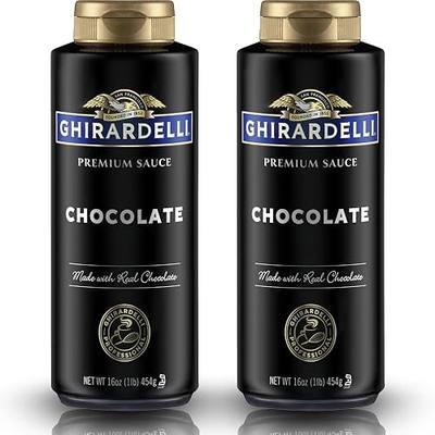 Ghirardelli Chocolate Flavored Sauce Squeeze Bottles | 16 oz (Pack of 2) | Rich Classic Chocolate Dessert Topping for Coffee Drinks, Ice Cream, and Baking Recipes