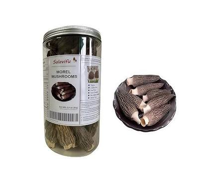3 oz(85g) Salavifu Dried Morel Mushrooms (Morchella Conica) Wild Harvested, Premium AAA Grade for Cooking, Soups, Pasta | Umami Rich, Keto, Gluten-Free, No Additives